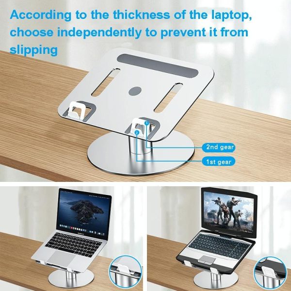 Portable Aluminum Laptop Stand for Better Cooling and Ergonomic - Image 7