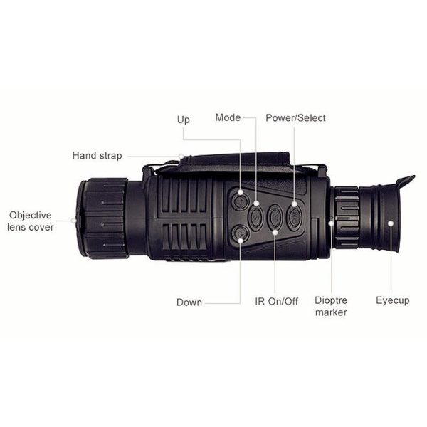 Usb Charging Infrared Monocular Telescope - Professional Night Vision - Image 6
