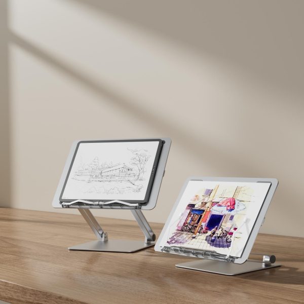 Portable Folding Laptop Stand with Adjustable Heat Dissipation - Book Clips - Image 4