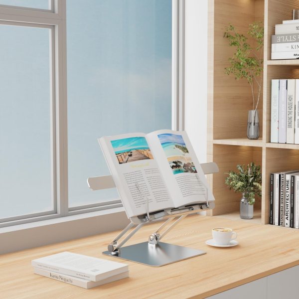 Portable Folding Laptop Stand with Adjustable Heat Dissipation - Book Clips - Image 5