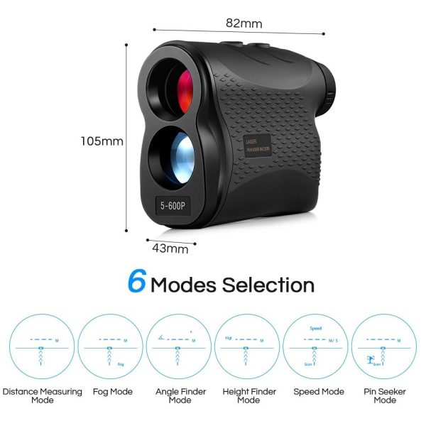 600M Handheld Golf Laser Distance Measuring Telescope - Image 10