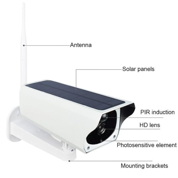 2Mp Solar Wifi Camera - Waterproof Night Vision Motion Detection Voice Intercom - Image 9
