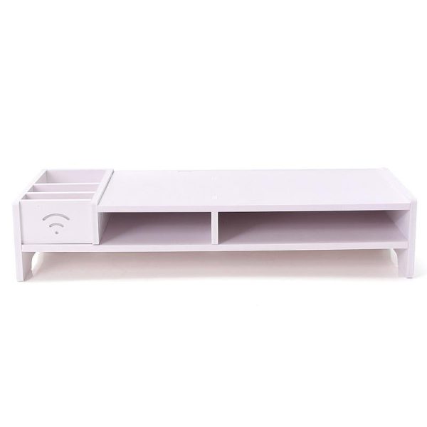 Versatile Desktop Monitor Stand - Sturdy Wood Riser for Laptop Notebook Tv - Image 3