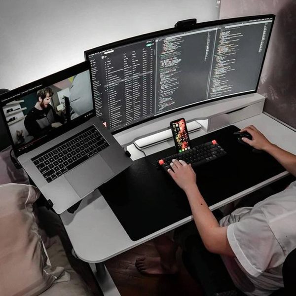 Rotatable Dual Screen Laptop Stand for Desktop - Image 5