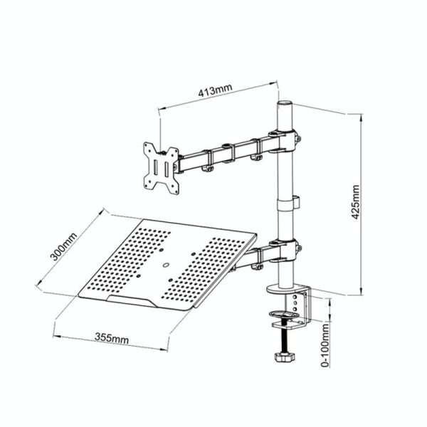 Rotatable Dual Screen Laptop Stand for Desktop - Image 7