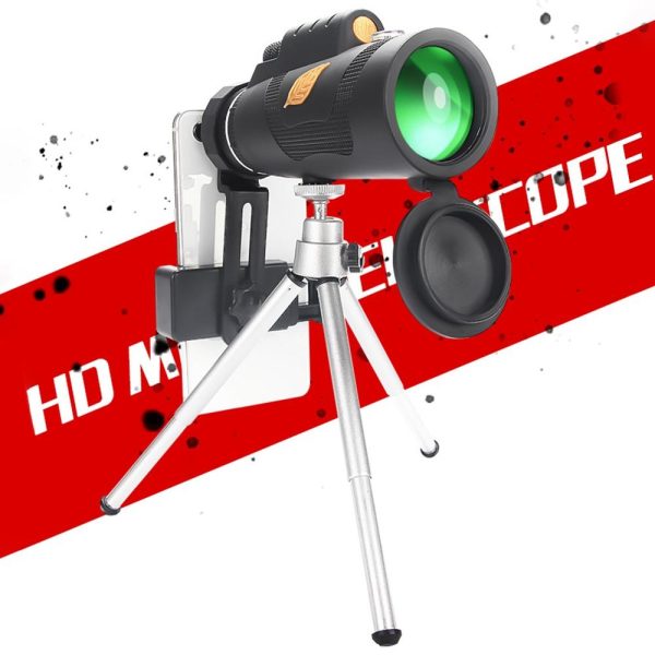 Professional 12X50 Hd Monocular Night Vision Telescope + Tripod - Image 3