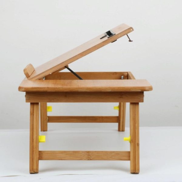 Adjustable Folding Laptop Desk for Bed with Card Slot and Lazy Computer Design - Image 5
