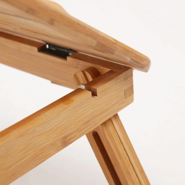 Adjustable Folding Laptop Desk for Bed with Card Slot and Lazy Computer Design - Image 8