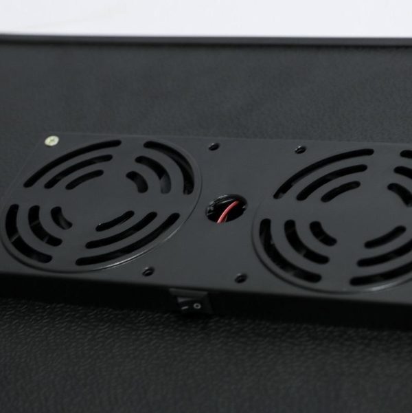 Portable Laptop Desk with Fan & Mouse Board - Aluminum Alloy Folding & Heightening - Black - Image 5