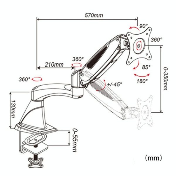 Adjustable Monitor Stand with Rotating Lift Function - Image 4