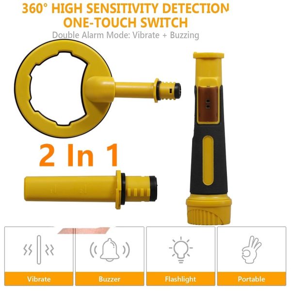 Waterproof 2-in-1 Underwater Metal Detector - 60m Submersible - Image 5