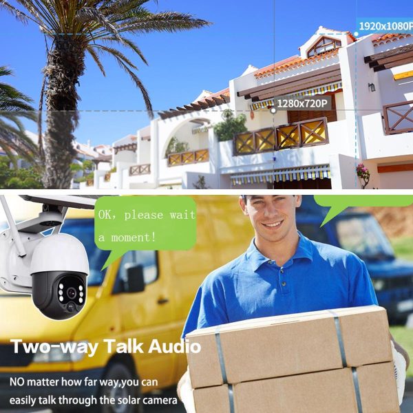 Full Hd Solar Wifi Camera With Pir Alarm And Night Vision - Image 8