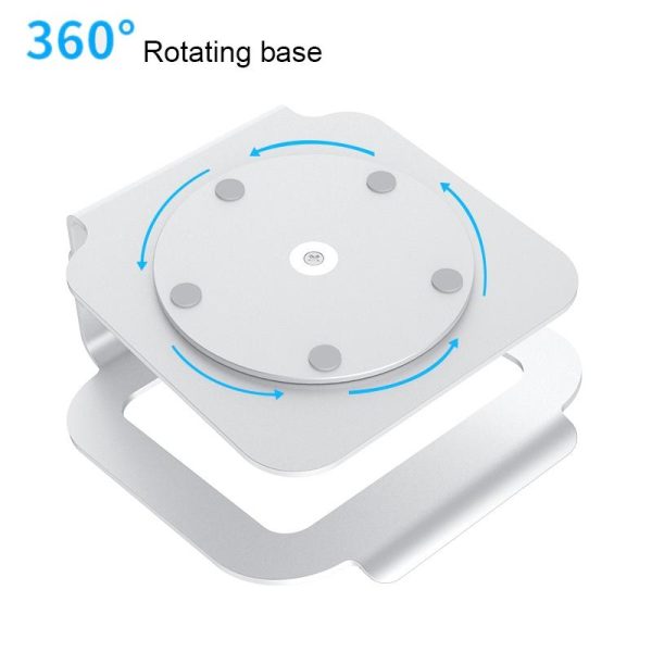 Adjustable Aluminum Laptop Stand - 360 Rotation Ergonomic 10-17 Inch - for Macbook Air Pro - Image 4