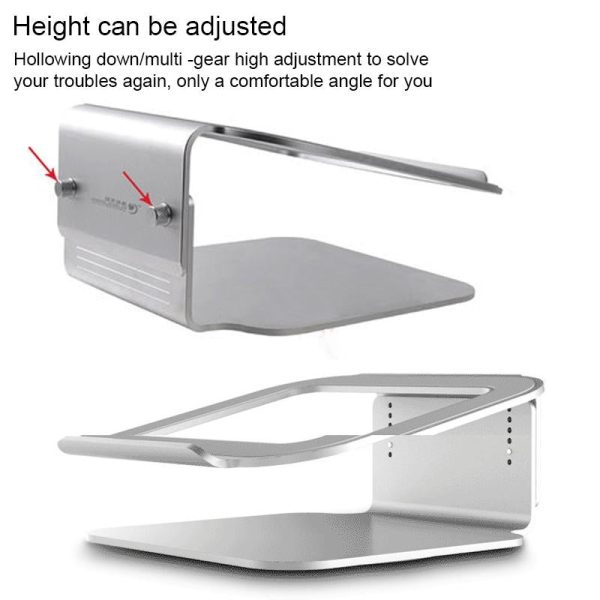 Adjustable Aluminum Laptop Stand - 360 Rotation Ergonomic 10-17 Inch - for Macbook Air Pro - Image 6
