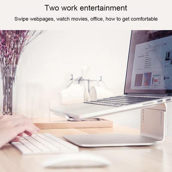 Adjustable Aluminum Laptop Stand - 360 Rotation Ergonomic 10-17 Inch - for Macbook Air Pro - Image 7