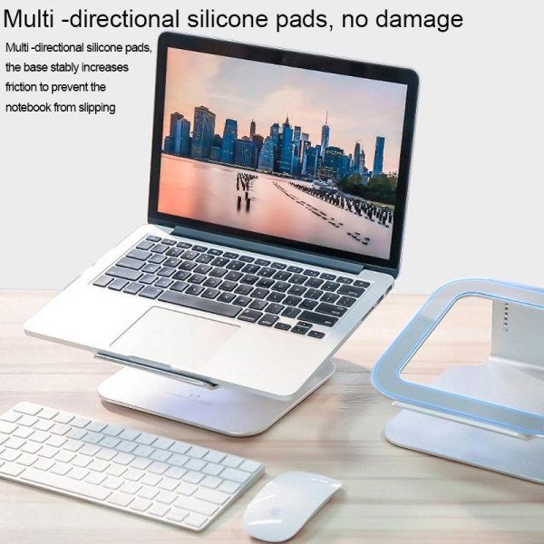 Adjustable Aluminum Laptop Stand - 360 Rotation Ergonomic 10-17 Inch - for Macbook Air Pro - Image 8