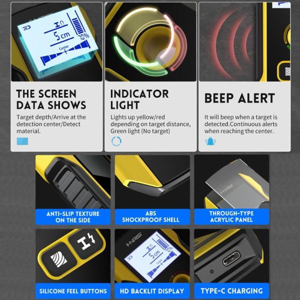 Multifunctional Wall Wire Detector - Load-bearing Dark Line Scanner - Image 4