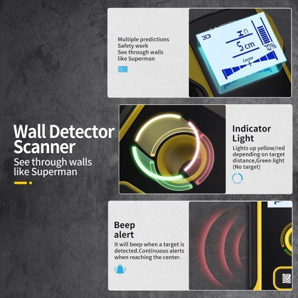 Multifunctional Wall Wire Detector - Load-bearing Dark Line Scanner - Image 12
