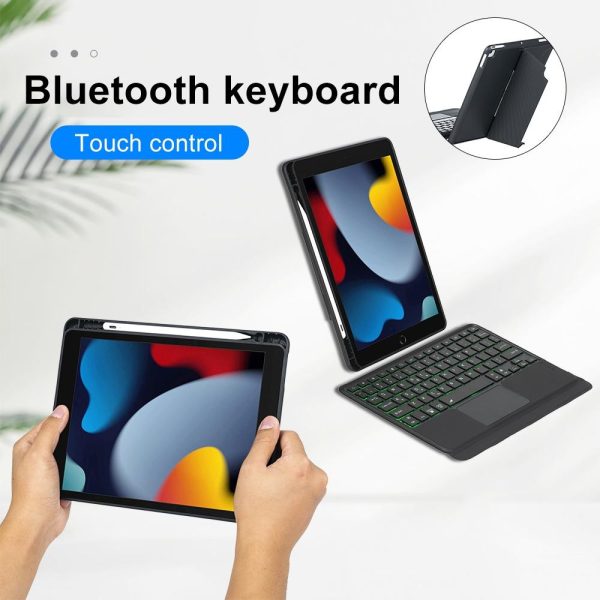 Bluetooth Keyboard Leather Case For Ipad 10.2 / 10.5 / Pro 10.5 - Touch Backlight Split Type - Image 7