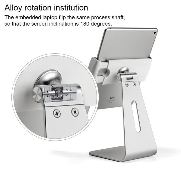 360 Degree Rotating Aluminum Tablet Stand - Universal 7-13 Inch - Image 5