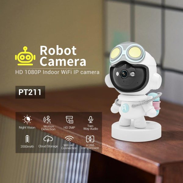 2Mp Wifi Camera With Motion Detection Tracking Sound Alarm Cloud Storage Two-Way Audio Night Vision - Image 5
