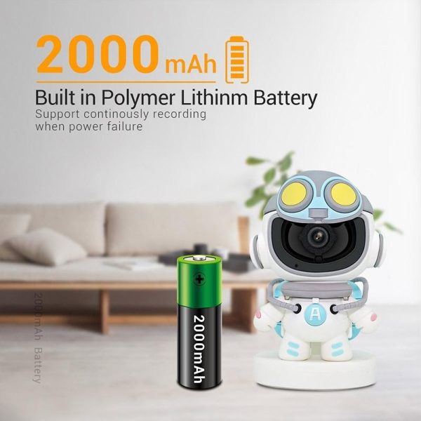 2Mp Wifi Camera With Motion Detection Tracking Sound Alarm Cloud Storage Two-Way Audio Night Vision - Image 7