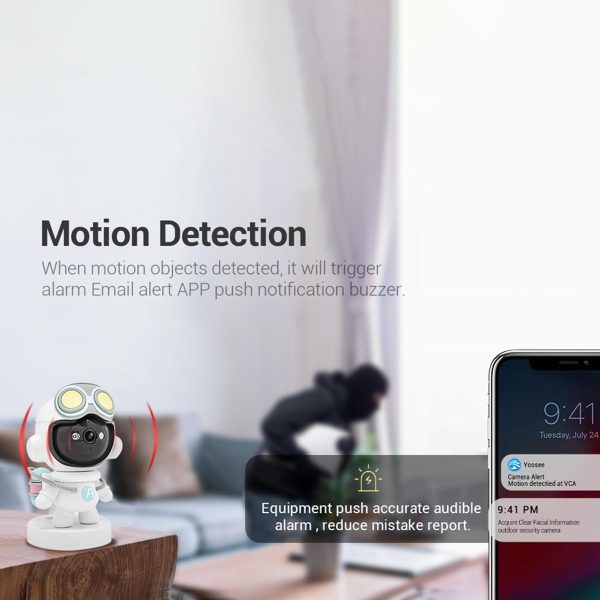 2Mp Wifi Camera With Motion Detection Tracking Sound Alarm Cloud Storage Two-Way Audio Night Vision - Image 9