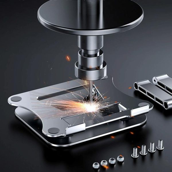 Adjustable Aluminum Laptop Stand - Foldable & Portable - Image 4