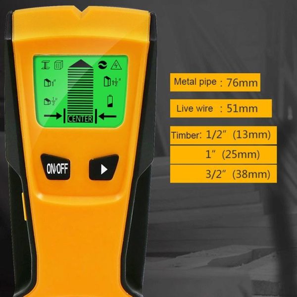 3-in-1 Wall Metal Detector for Voltage Cable and Metal Detection - Image 6