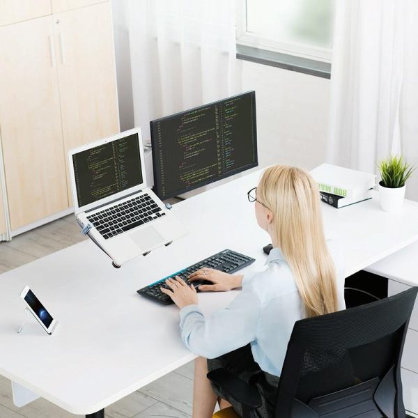 Versatile Desktop Monitor Stand - Space-saving Design - Image 5
