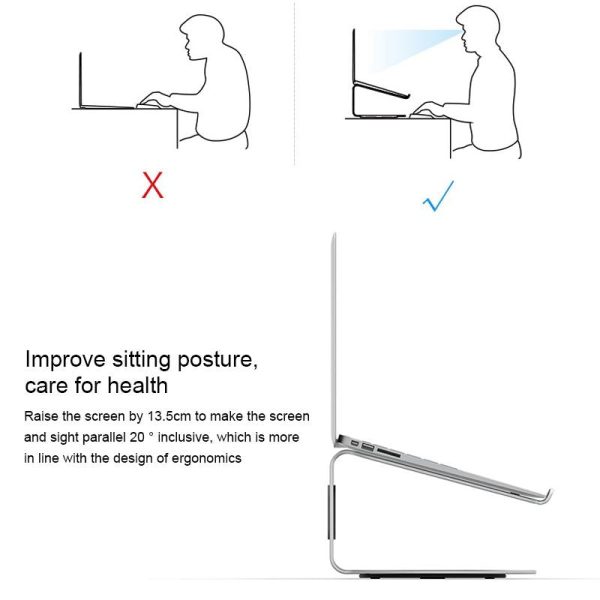 360 Degree Rotating Aluminum Laptop Stand - Efficient Cooling - Image 4
