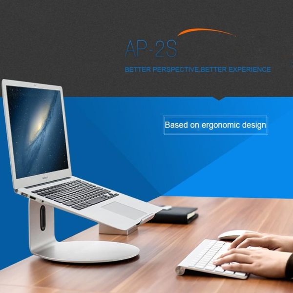 360 Degree Rotating Aluminum Laptop Stand - Efficient Cooling - Image 8