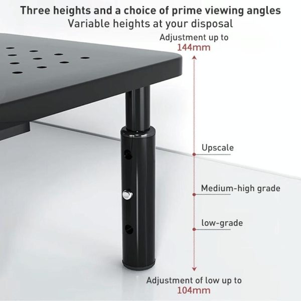 Lenovo Thinkpad Laptop Stand with Phone Holder - Elevated Monitor Stand - Image 7
