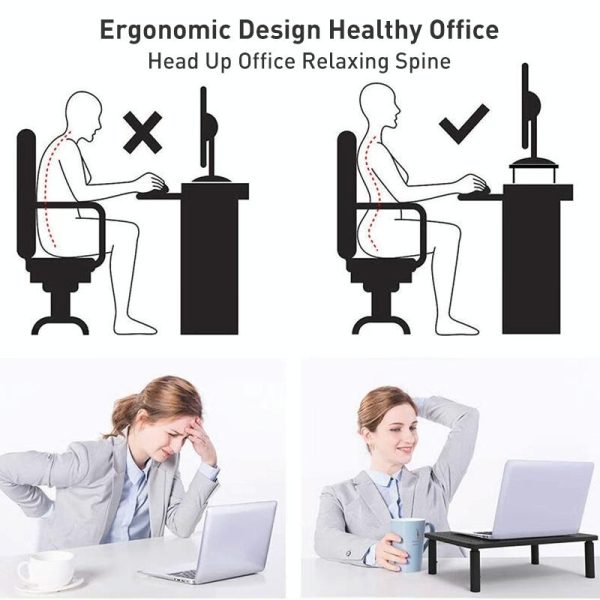Lenovo Thinkpad Laptop Stand with Phone Holder - Elevated Monitor Stand - Image 9