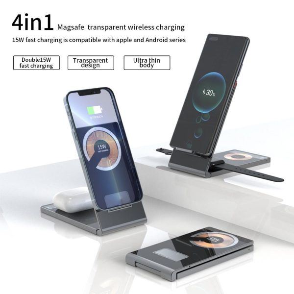 15W Foldable Magnetic Wireless Charger - Image 3