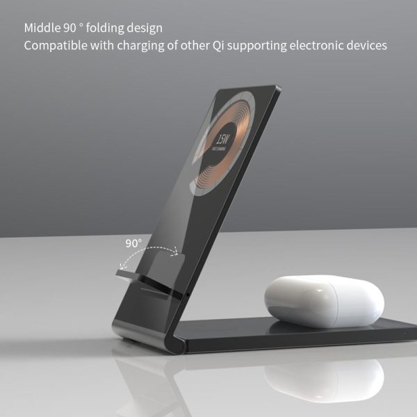 15W Foldable Magnetic Wireless Charger - Image 4