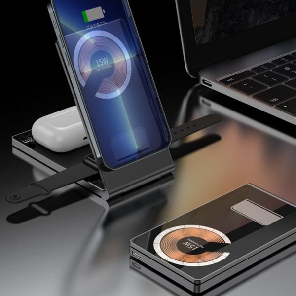 15W Foldable Magnetic Wireless Charger - Image 8