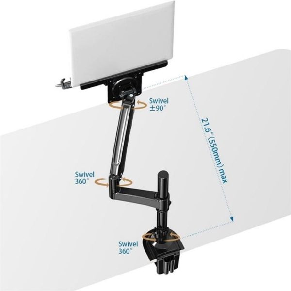 Full Motion Gas Spring Arm for 10-17 Inch Desktop / Laptop - Image 8