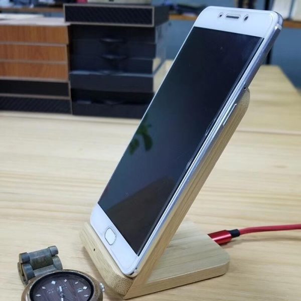 Wireless Bamboo Charger For Qi Phones - Image 5