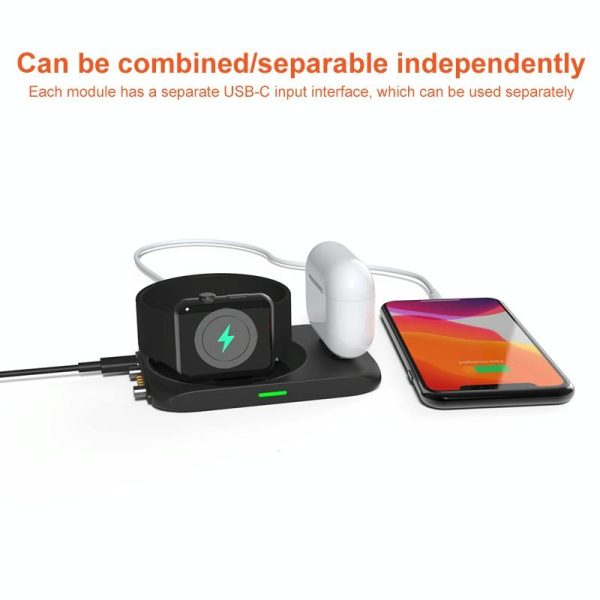 4 In 1 Wireless Charger For Iphone Watch Airpods - Image 4