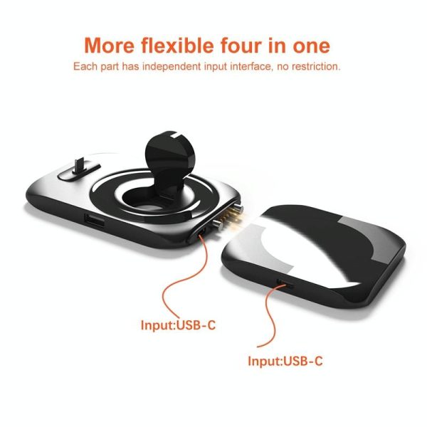 4 In 1 Wireless Charger For Iphone Watch Airpods - Image 5
