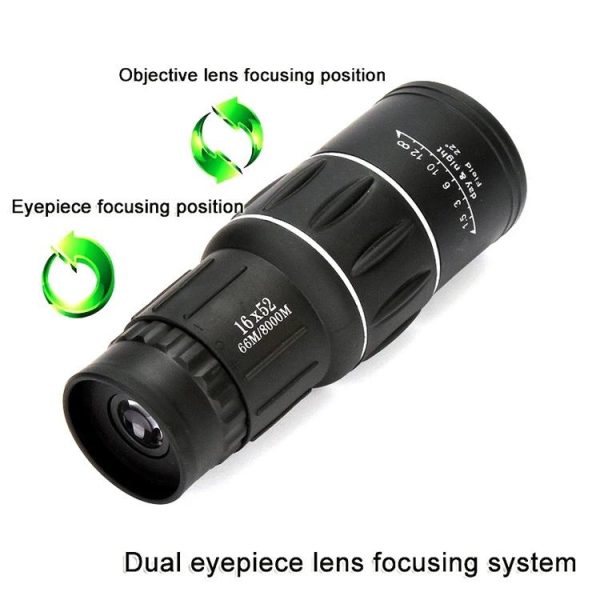 52Mm Monocular Telescope For Hunting And Low Light Night Vision - Image 5