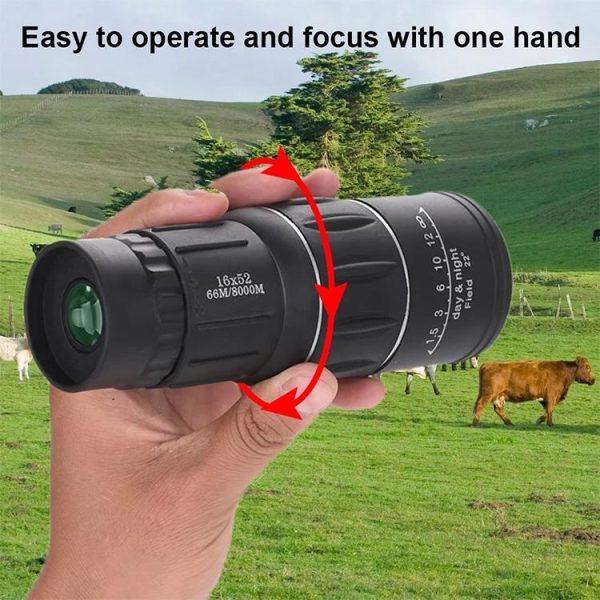 52Mm Monocular Telescope For Hunting And Low Light Night Vision - Image 7