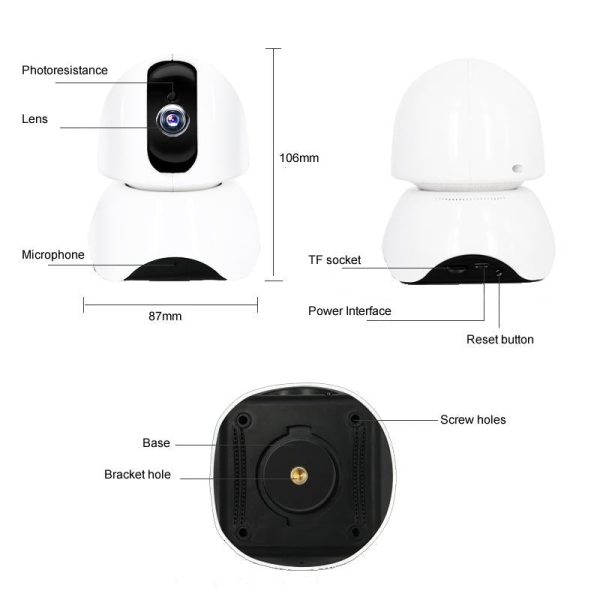 Hd Rotatable P2P Network Video Camera - Smart - Image 9