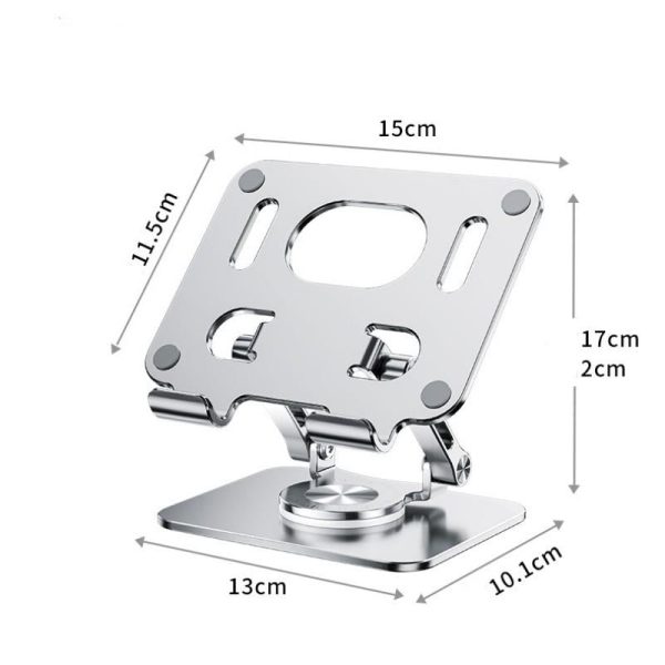 360 Rotation Ergonomic Laptop Stand - Adjustable Height Aluminum - Image 3