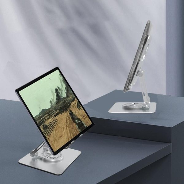 360 Rotation Ergonomic Laptop Stand - Adjustable Height Aluminum - Image 4