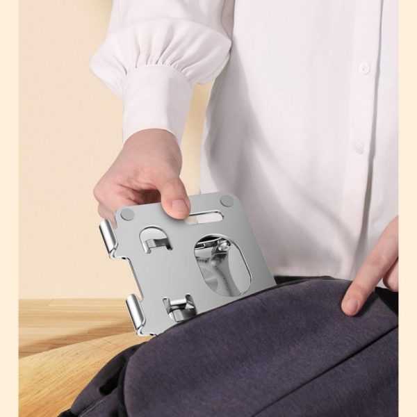 360 Rotation Ergonomic Laptop Stand - Adjustable Height Aluminum - Image 5