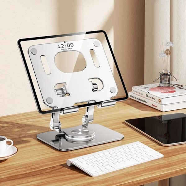 360 Rotation Ergonomic Laptop Stand - Adjustable Height Aluminum - Image 6