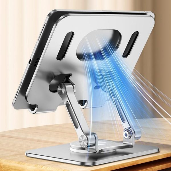 360 Rotation Ergonomic Laptop Stand - Adjustable Height Aluminum - Image 7