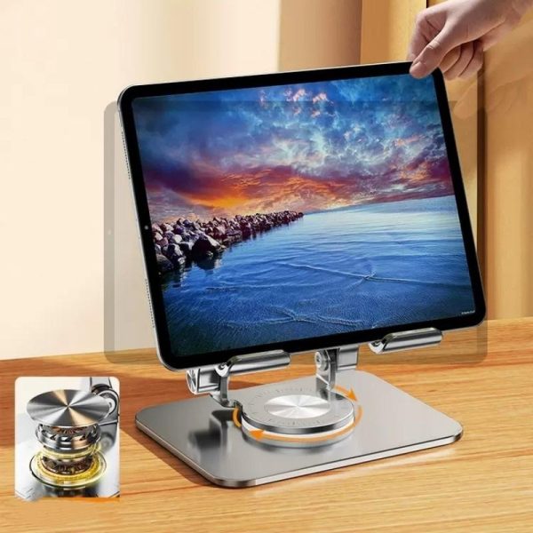 360 Rotation Ergonomic Laptop Stand - Adjustable Height Aluminum - Image 8